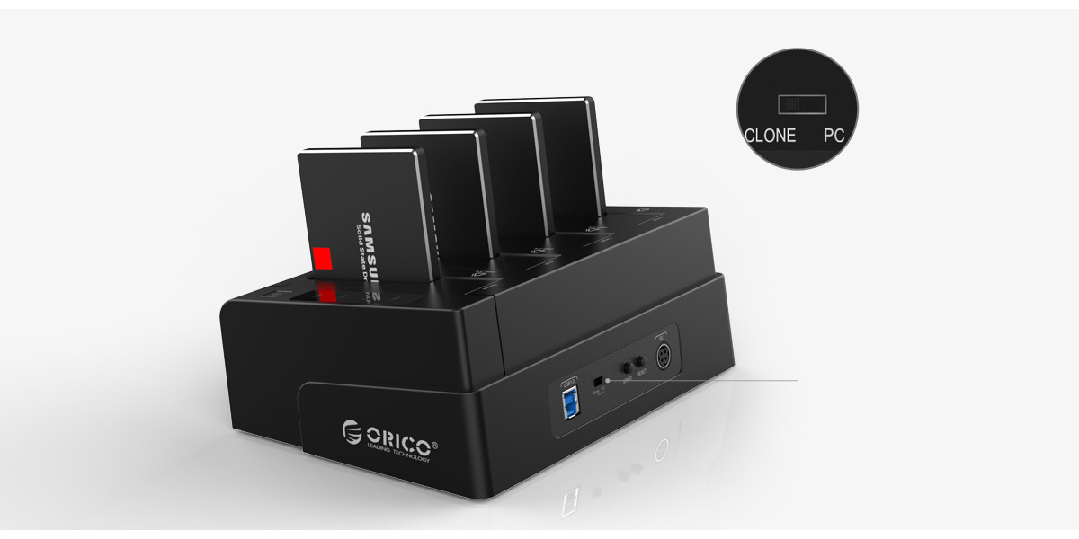ORICO 6558US3-C SATAハードドライブデュプリケーター ORICO 2.5/3.5inch SATA HDD Duplicator (6558)
